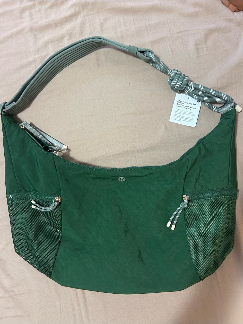 lululemon athletica Green slouchy bag 13L